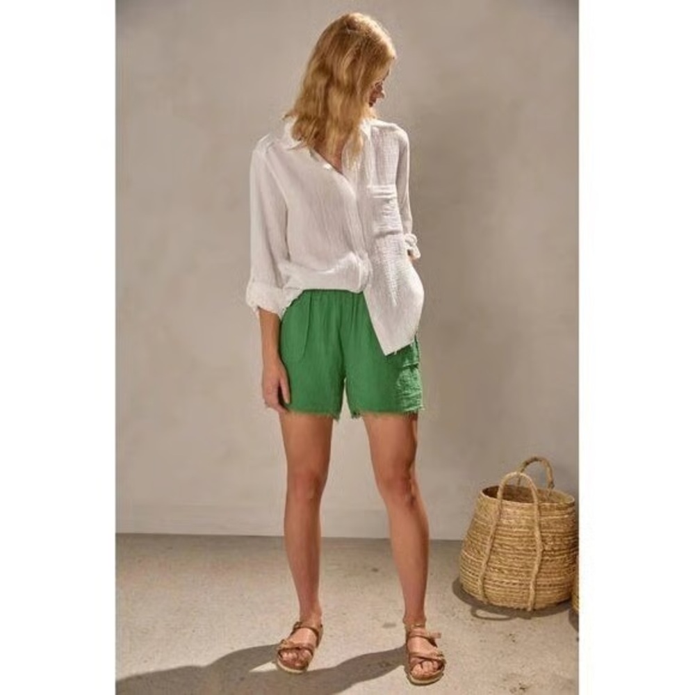 New Melissa Nepton Green Women's Shorts